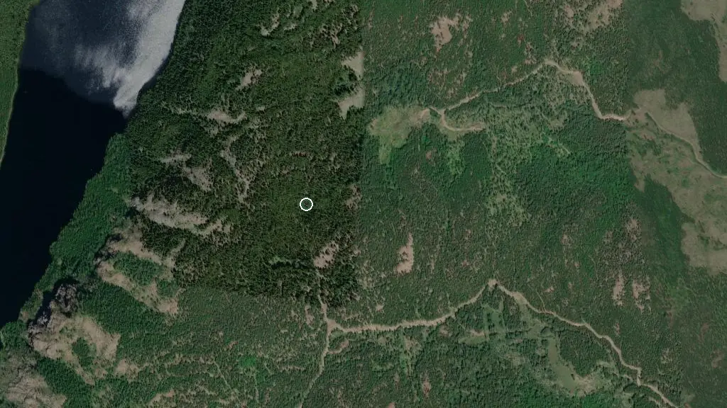 Aerial view of Little Dipper Campground and surroundings