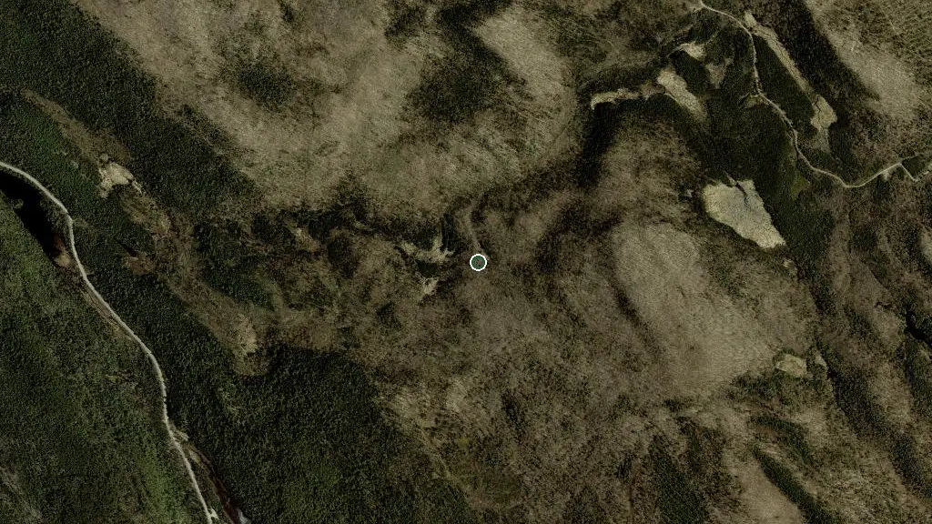 Aerial view of Refuge Lavigne and surroundings