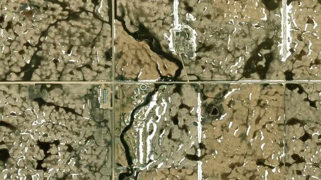 Aerial view of LeRoy Leisureland and surroundings