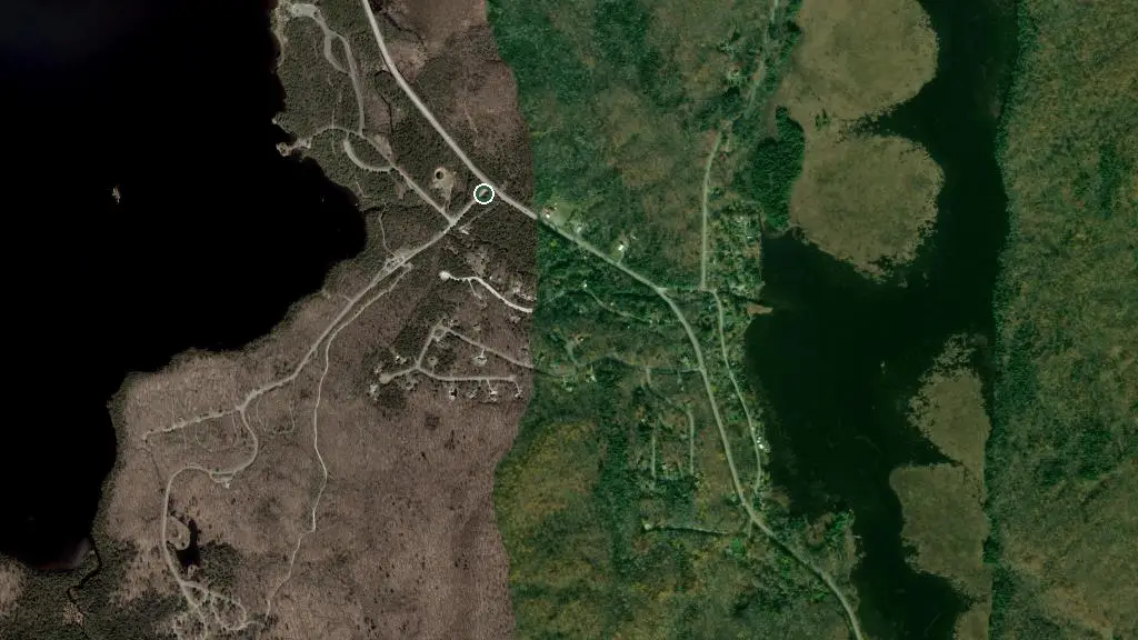 Aerial view of Camping Parc National du Mont-Orford Lac-Fraser - Sépaq and surroundings