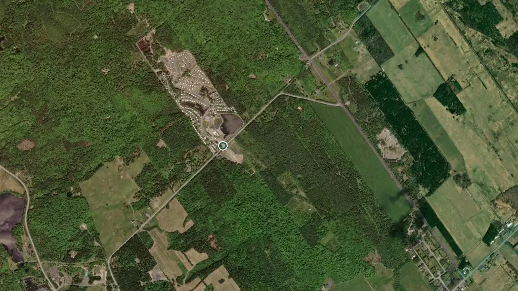 Aerial view of Camping la Vallée Beauceronne and surroundings