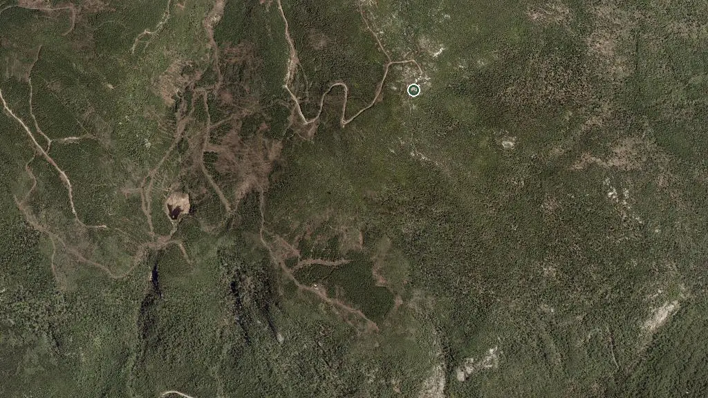 Aerial view of Noyée and surroundings