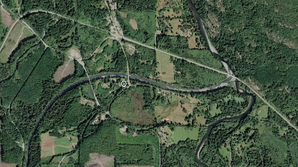 Aerial view of White River Resort and surroundings