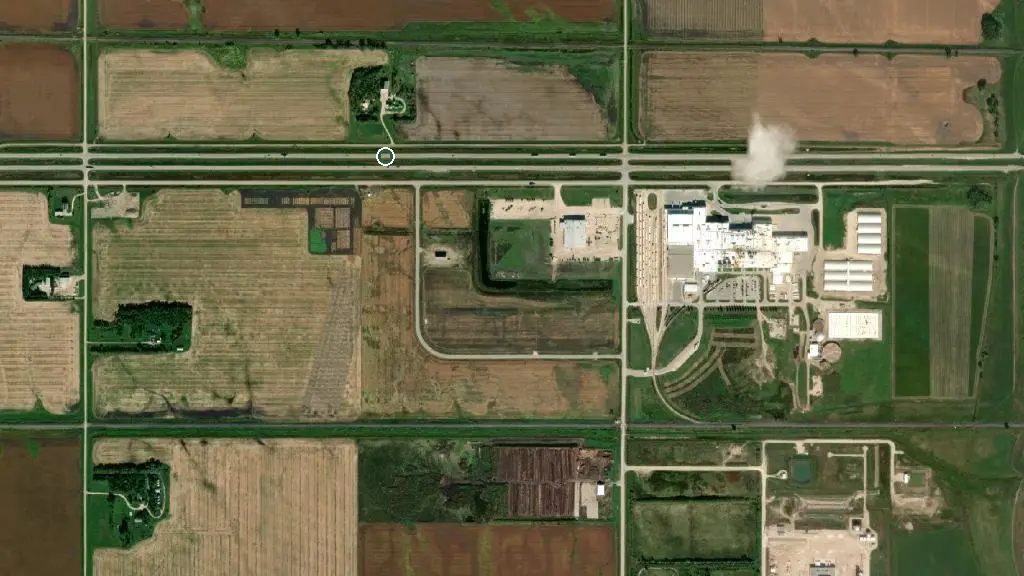Aerial view of Miller's Camping Resort and surroundings
