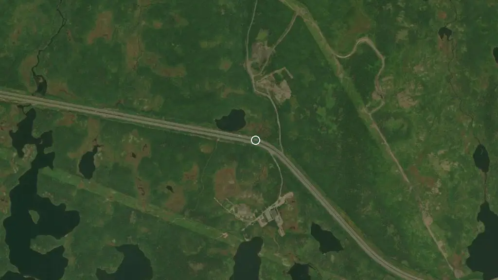Aerial view of Butterpot Prov Park and surroundings