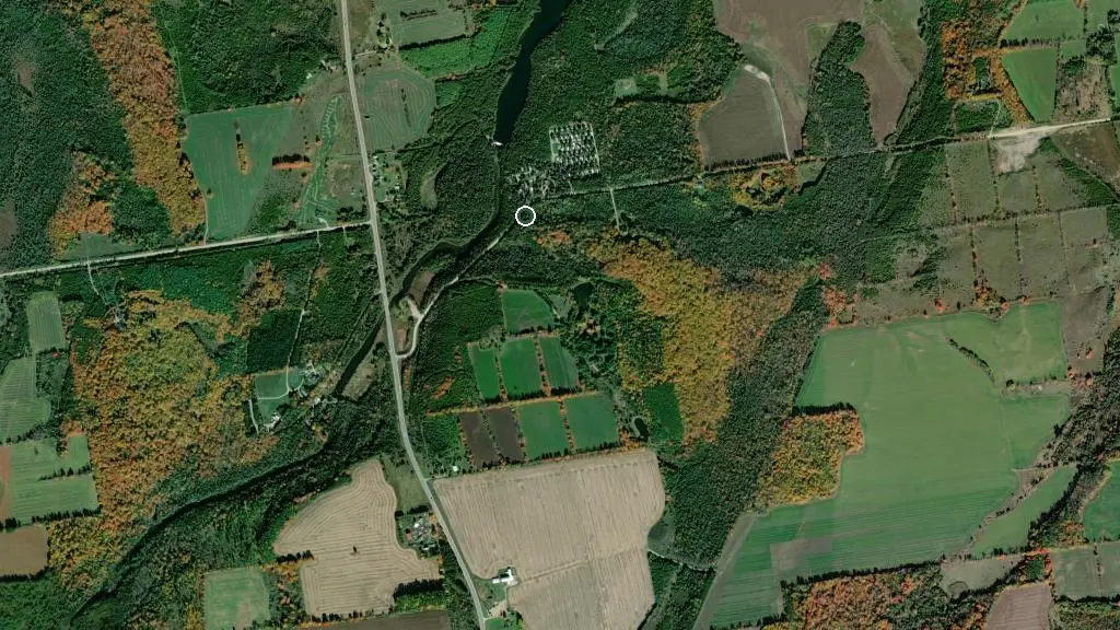 Aerial view of Amazing Rocky Park Campground and surroundings