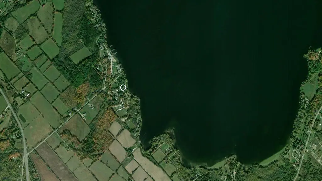 Aerial view of McCullough's Landing and surroundings