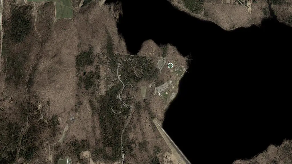 Aerial view of Forget and surroundings