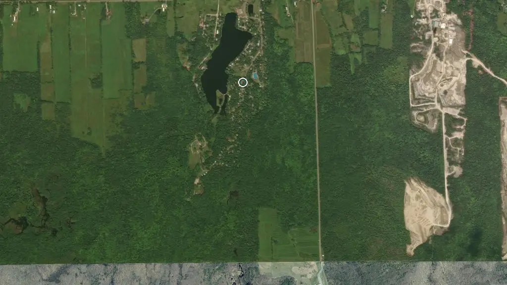 Aerial view of Camping Domaine Frontière Enchantée and surroundings