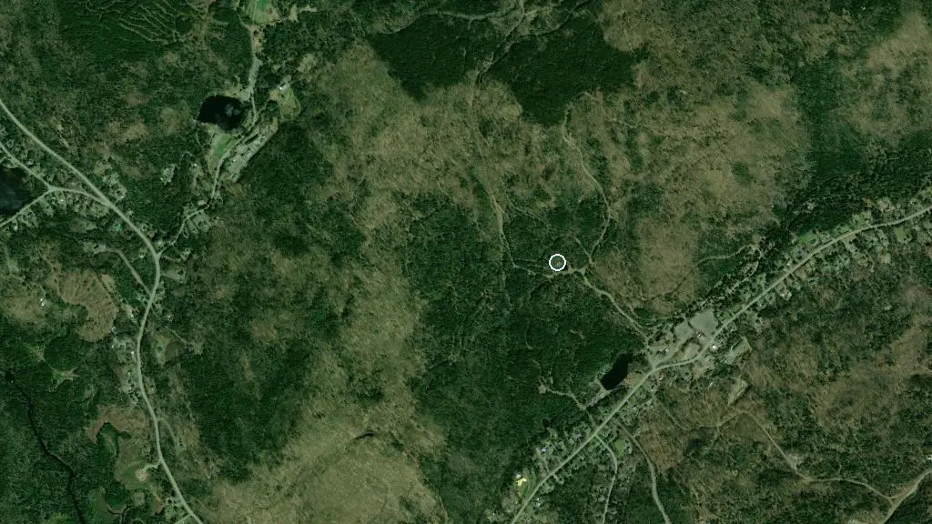 Aerial view of Refuge Lethiecq and surroundings