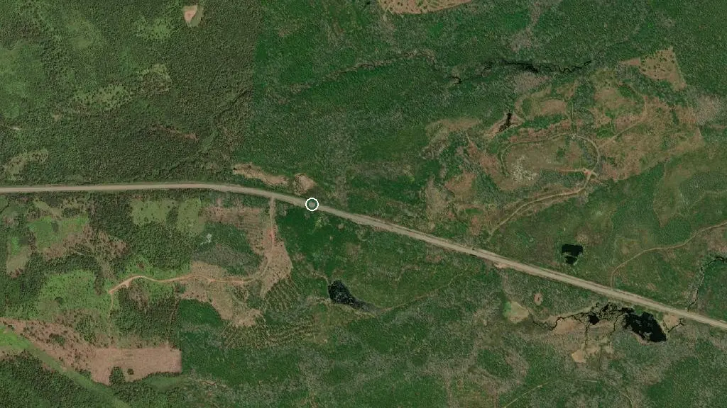 Aerial view of Linwood Harbour Campground and surroundings
