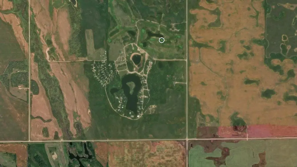 Aerial view of Carlton Trail Regional Park and surroundings