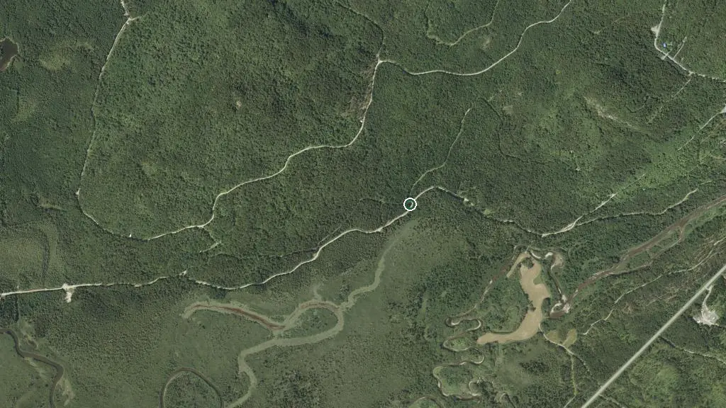 Aerial view of Refuge Katimavik and surroundings
