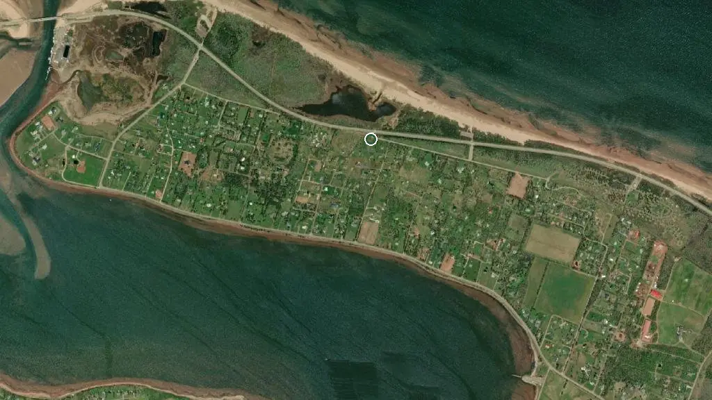 Aerial view of Windemere Campground and surroundings