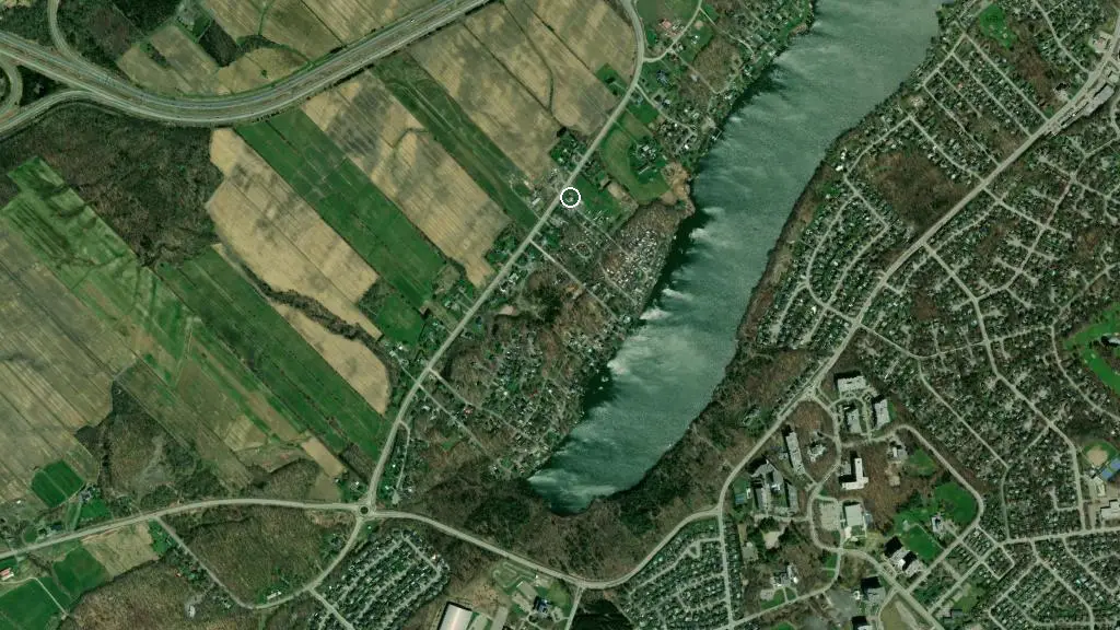 Aerial view of Juneau Chalets and surroundings