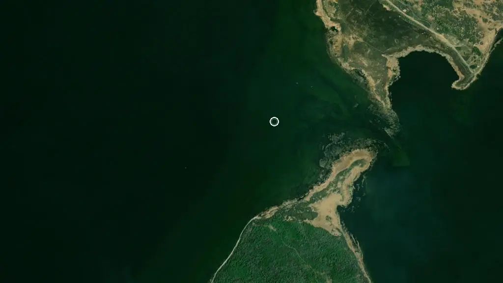 Aerial view of Waterhen Lake Campground and surroundings
