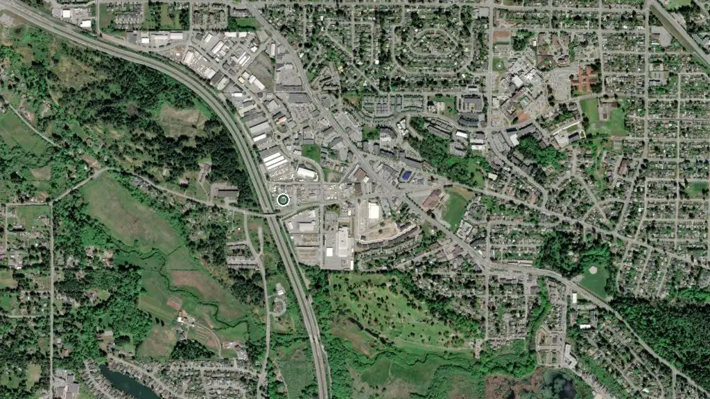 Aerial view of Parker Marine and surroundings