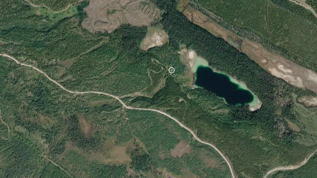 Aerial view of Marion Lake Campground and surroundings