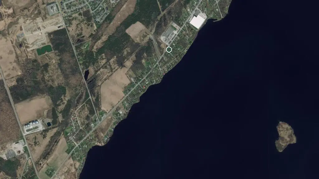 Aerial view of Camp Barcovan and surroundings