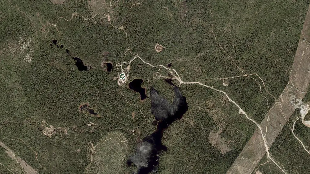 Aerial view of Camp Arthur-Savard and surroundings
