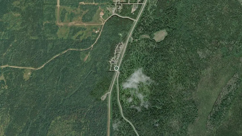 Aerial view of West Lake Campground and surroundings