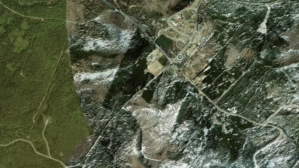Aerial view of Domaine du Radar and surroundings