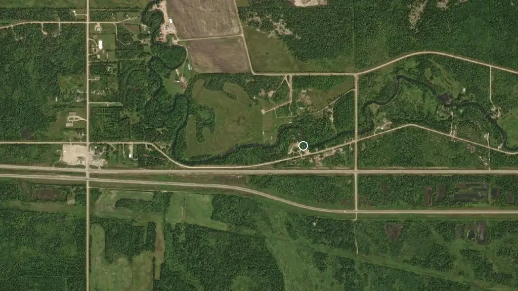 Aerial view of Pine Tree Campground and surroundings