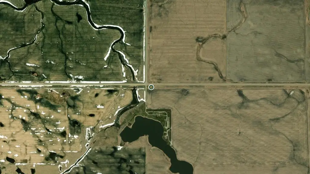 Aerial view of Whitewater Park and surroundings