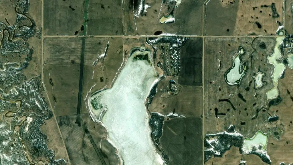 Aerial view of The Sanctuary RV Eco-Village and surroundings