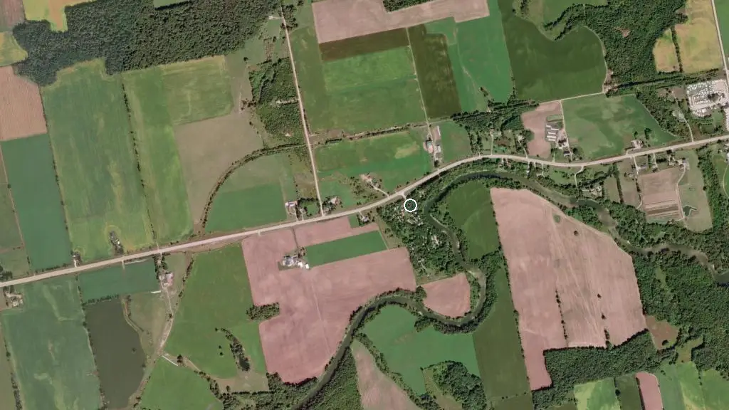 Aerial view of Saugeen Riverbank and surroundings