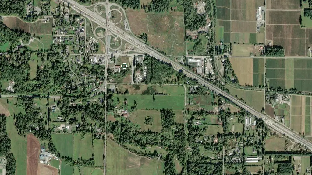 Aerial view of Cedar Springs RV & Mobile Home Park and surroundings