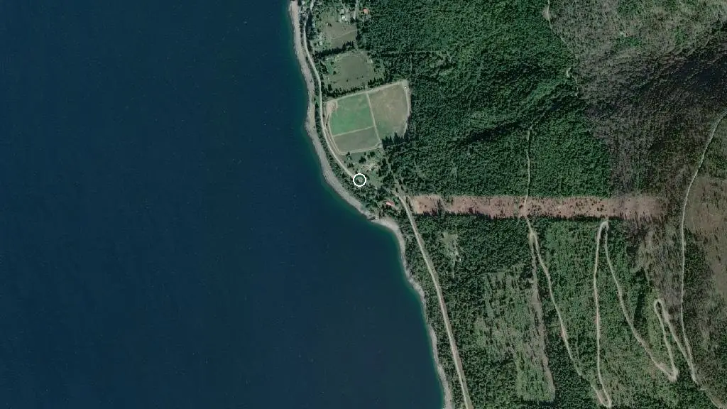 Aerial view of Mountain Shores Resort & Marina and surroundings