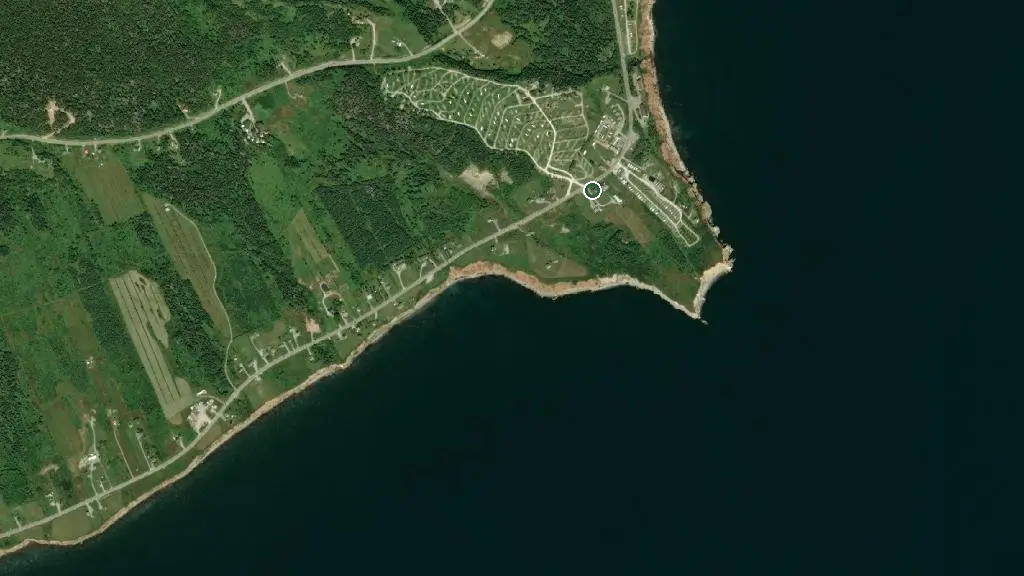 Aerial view of Camping Côte Surprise and surroundings