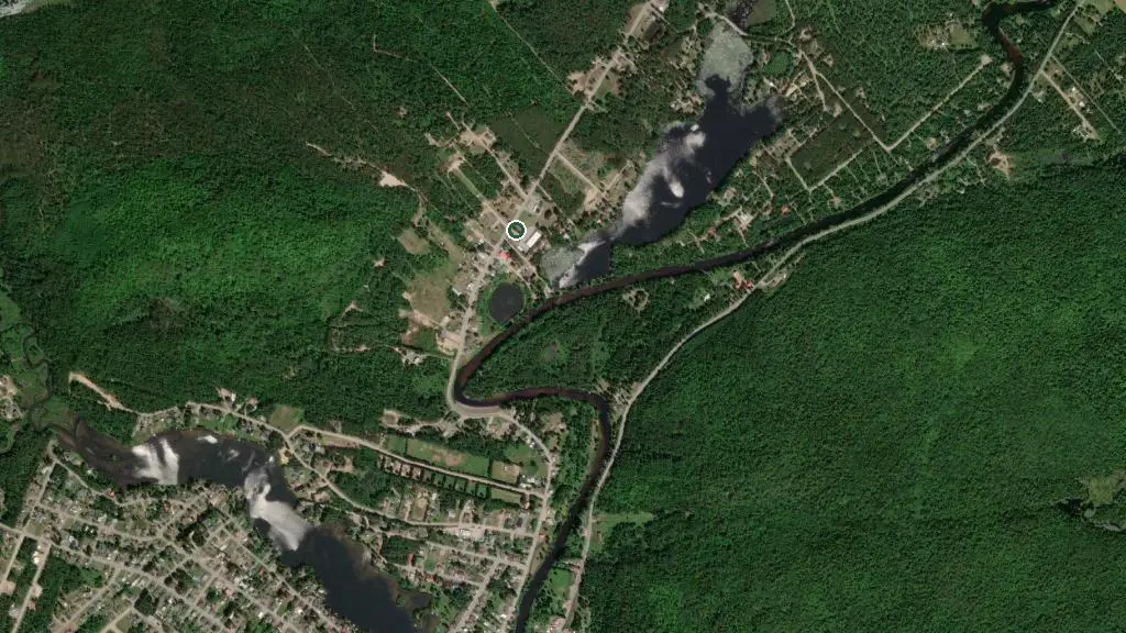 Aerial view of Réserve Faunique Mastigouche - Sépaq and surroundings