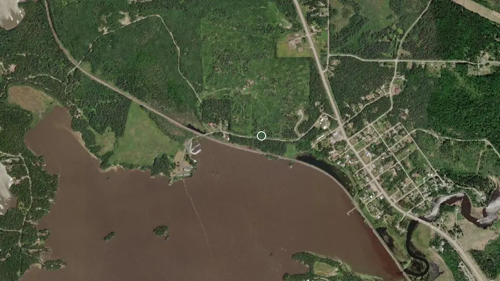 Aerial view of Polar Star Lodge and surroundings