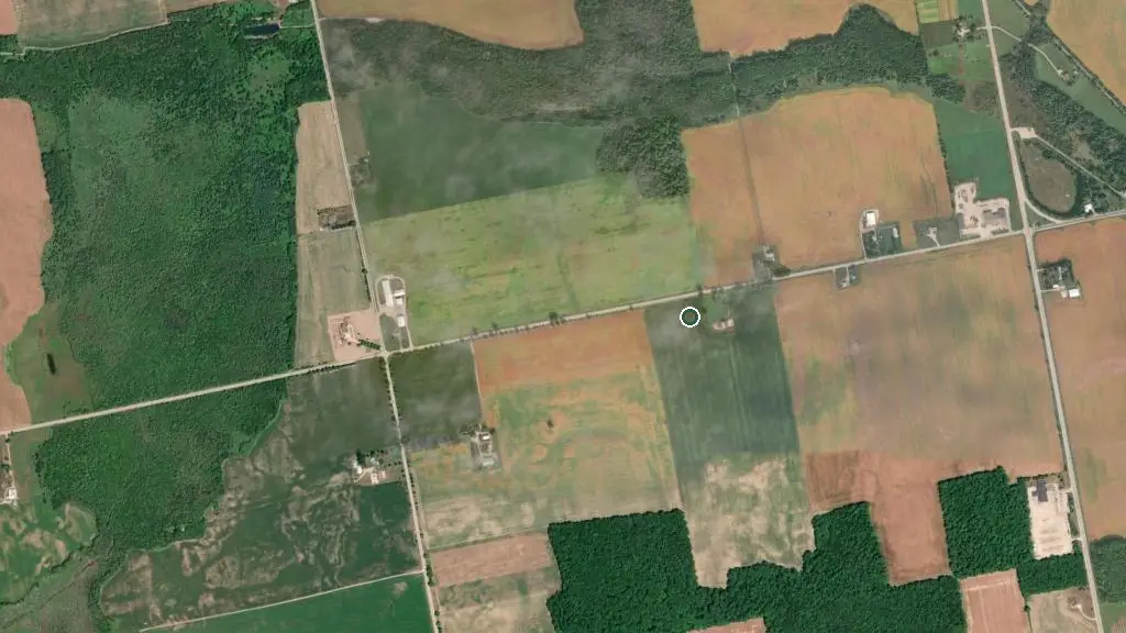 Aerial view of Bruce County International Plowing Match & Rural Expo 2026 and surroundings