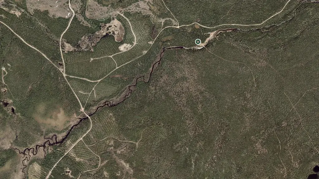 Aerial view of Épervier and surroundings