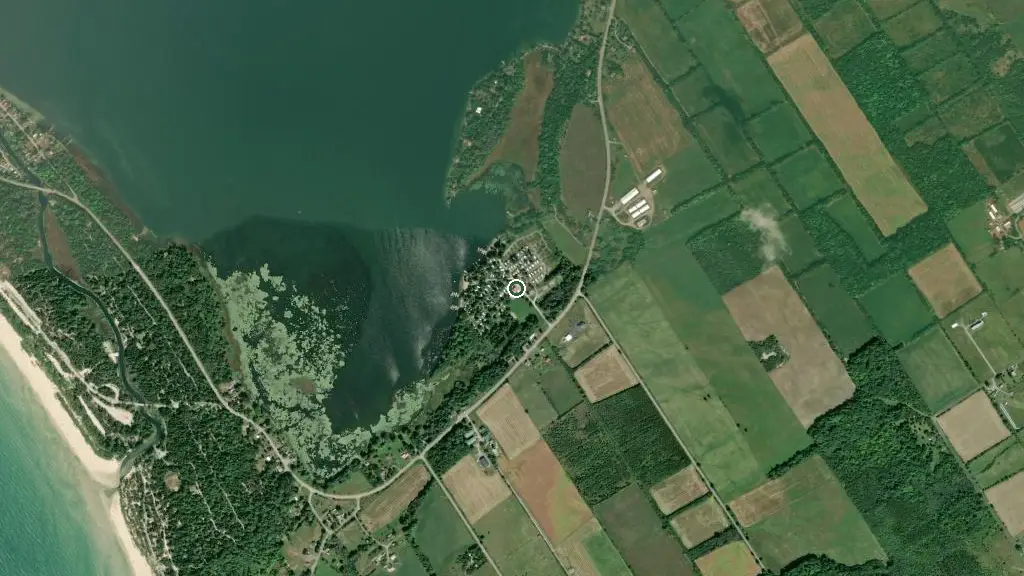 Aerial view of Bloom Resorts Sandbanks and surroundings