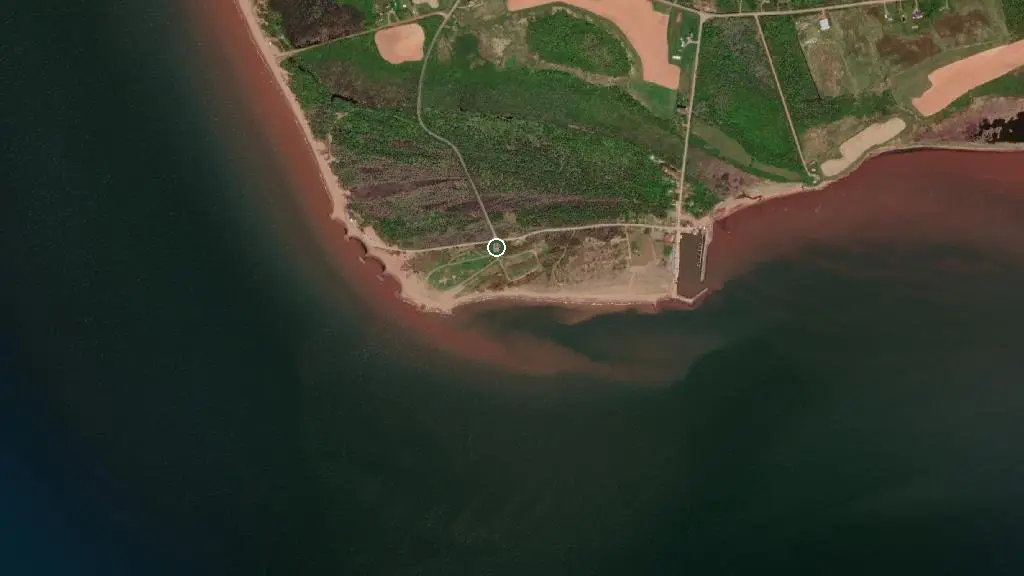 Aerial view of Cedar Dunes Provincial Park and surroundings