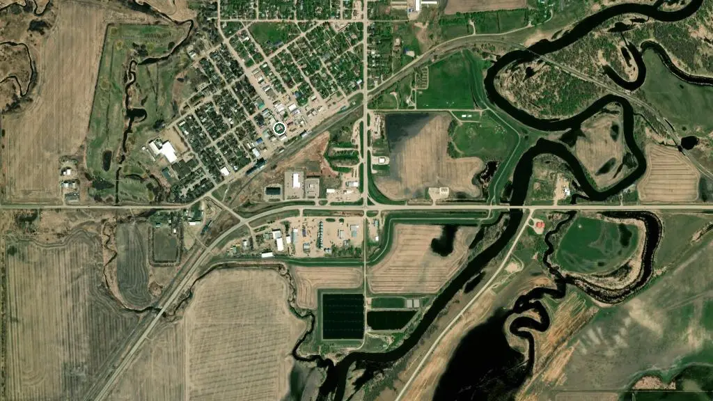 Aerial view of Minota Golf Club & Campground and surroundings