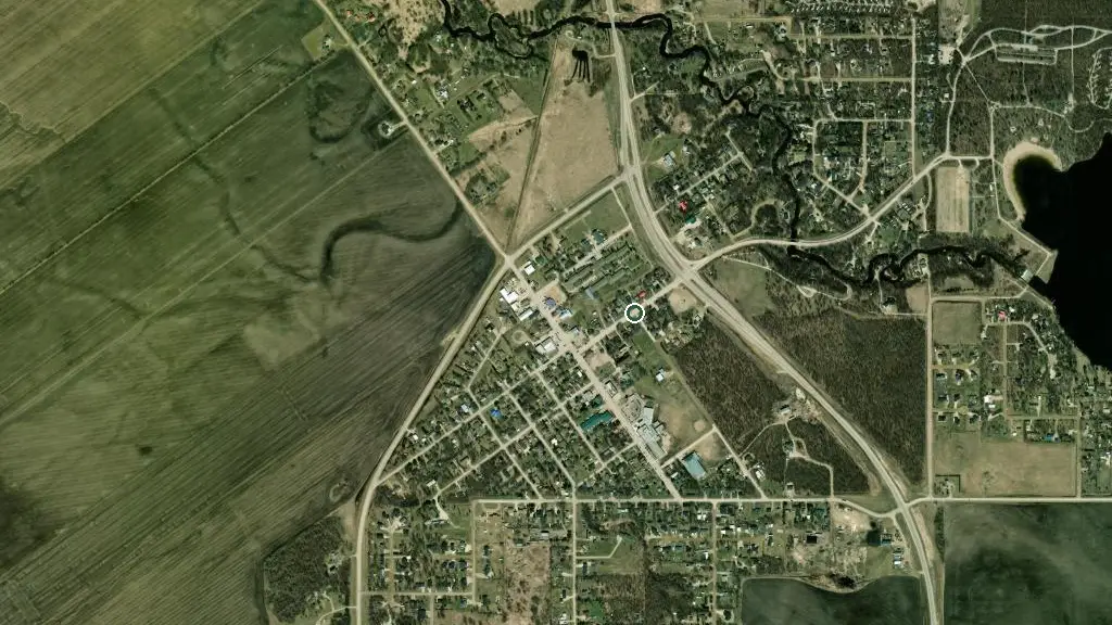 Aerial view of St Malo Provincial Recreation Park and surroundings