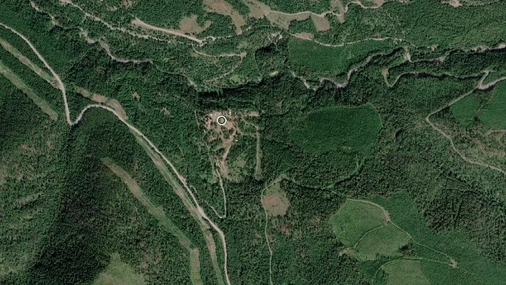 Aerial view of Monashee Ridge Private Recreational Retreat and surroundings