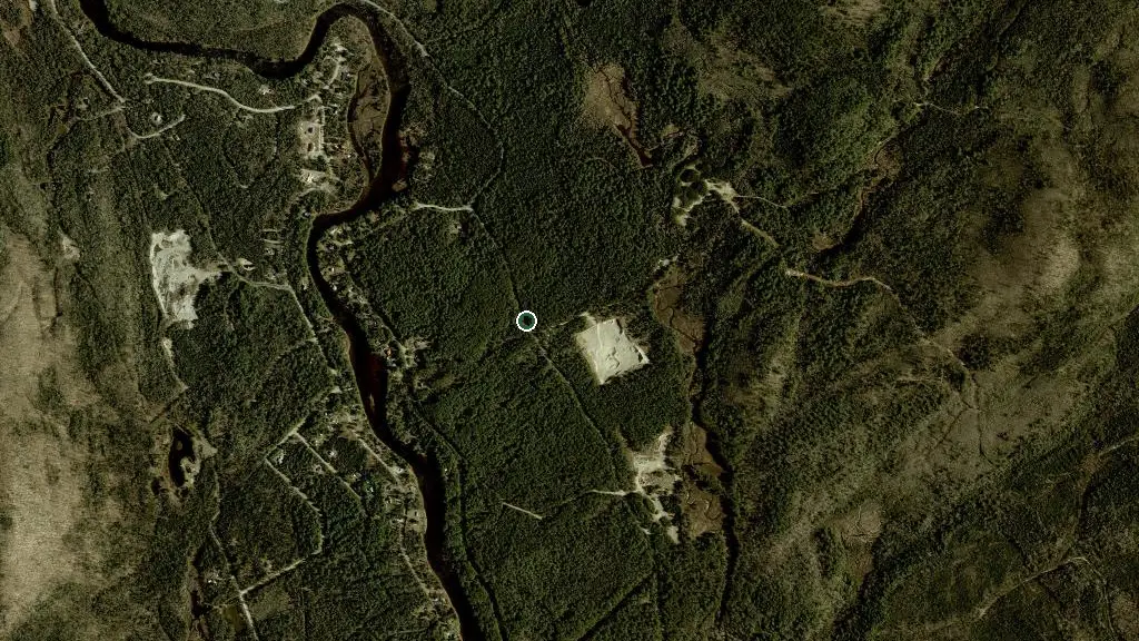 Aerial view of Camping du Parc Régional de la Forêt Ouareau and surroundings