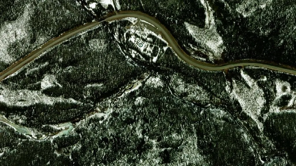 Aerial view of Continental Divide Lodge RV Park and surroundings