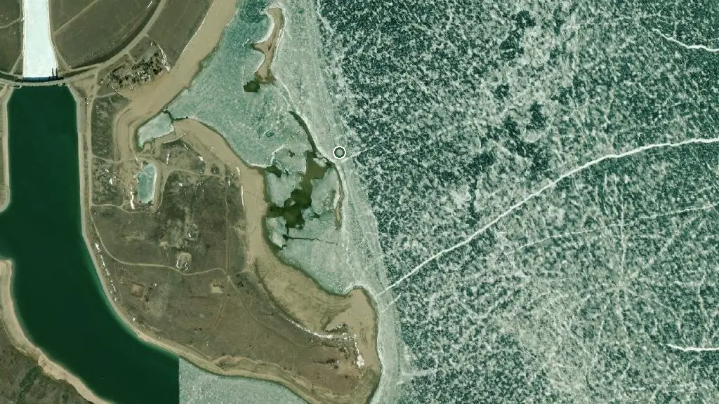 Aerial view of Danielson Provincial Park and surroundings