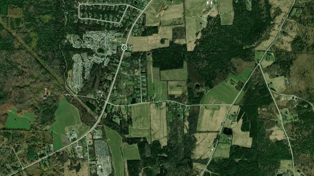 Aerial view of Camping Beau-Lieu and surroundings