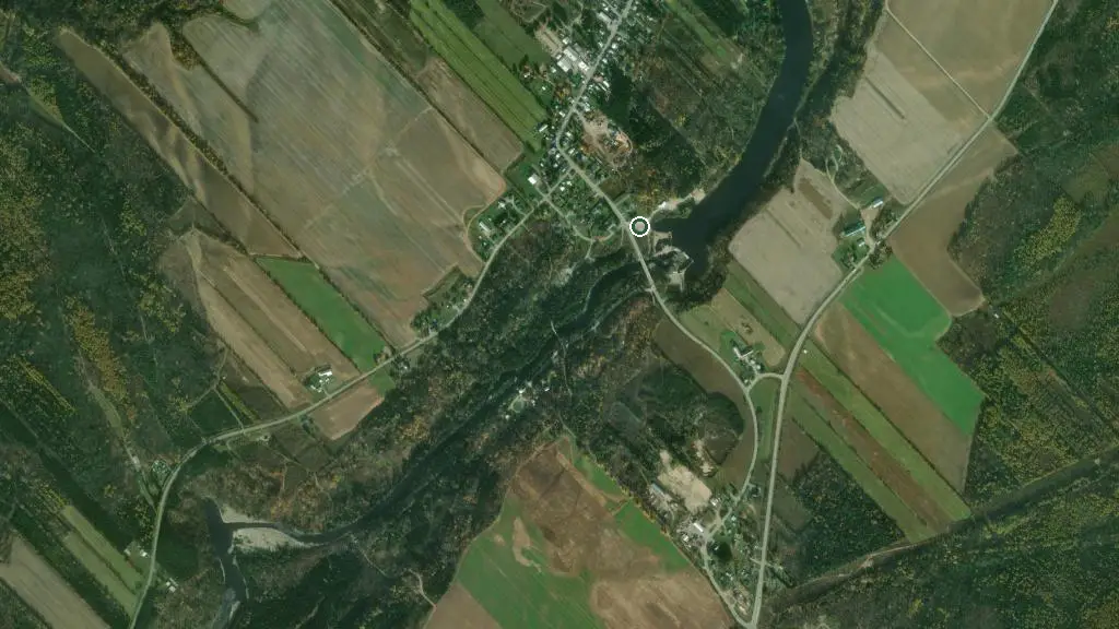 Aerial view of Camping Parc Naturel Régional de Portneuf and surroundings