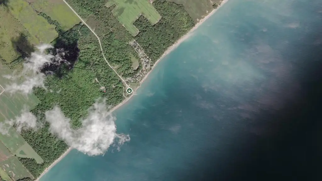 Aerial view of Clearville Park & Campground and surroundings