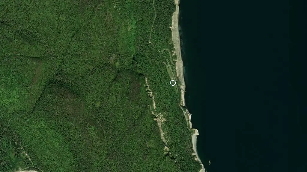 Aerial view of Yourte and surroundings