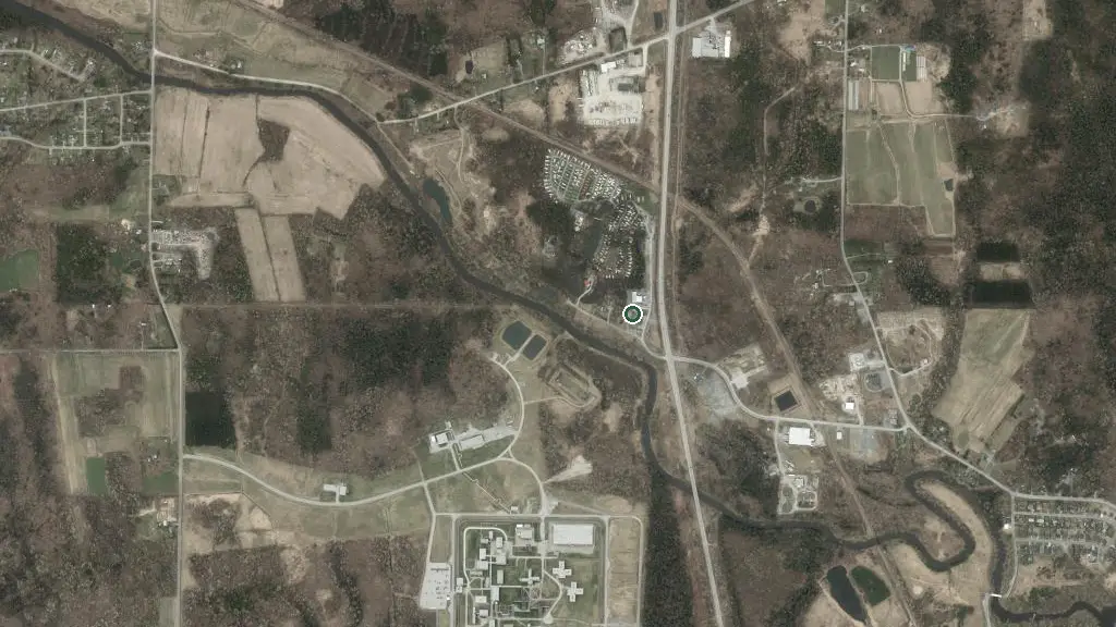 Aerial view of Camping Domaine Tournesol and surroundings